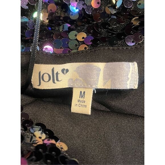 Jolt Womens Sequined Mini Halter Cocktail and Party Dress Size Medium nwt (3603) - Picture 7 of 8